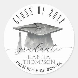 Grad Favours Class Of 2024 Graduate  Classic Round Sticker
