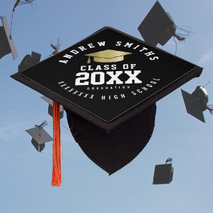 grad . graduate . graduation class year cap topper