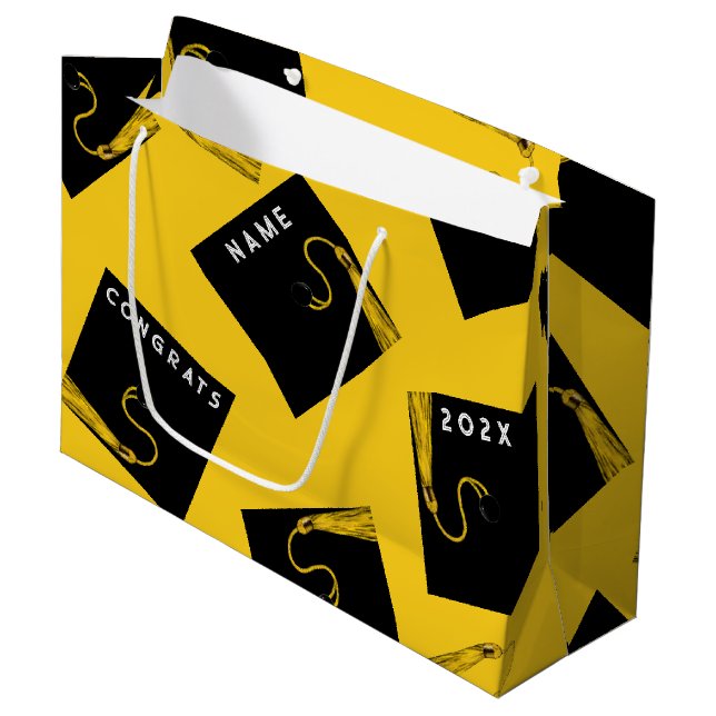 Grad Graduation 2026 Large Gift Bag (Front Angled)