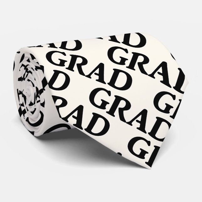 GRAD Graduation Tie (Rolled)