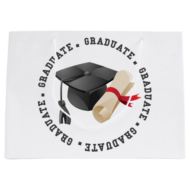 Grad Hat and Degree Gift Bag (Front)