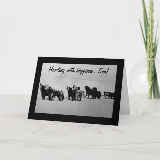 GRAD-HOWLING WITH HAPPINESS, SON CARD (Front)