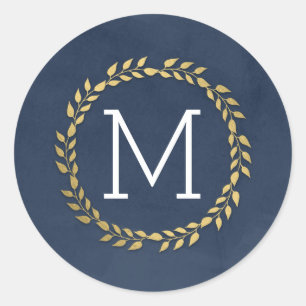 Grad Initial EDITABLE COLOR Graduation Stickers