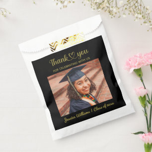 Grad Love And Thanks Custom Photo Personalized Favour Bag