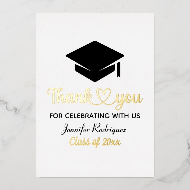 Grad Love And Thanks Graduation Cap Thank You (Front)