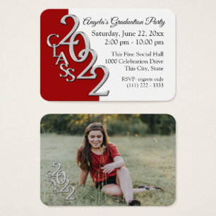 Grad Party Mini Pocket Photo Insert Card 2022