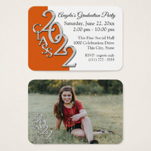 Grad Party Mini Pocket Photo Insert Card 2022