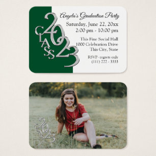 Grad Party Mini Pocket Photo Insert Card 2023
