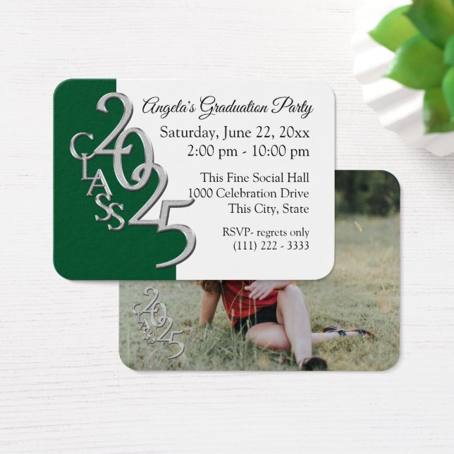 Grad Party Mini Pocket Photo Insert Card 2025 (Desk)