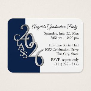 Grad Party Mini Pocket Photo Insert Card 2026
