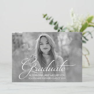 Grad Portrait Photo Template Graduation Party