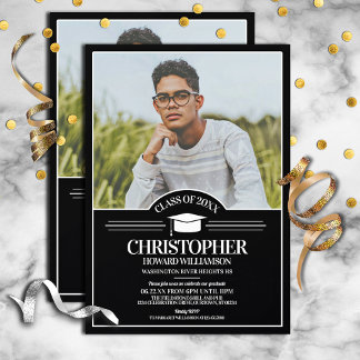 Grad Portrait Photo Template Graduation Party