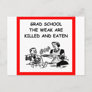 grad school postcard