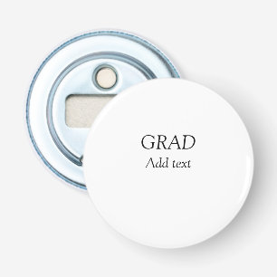 Grad simple minimal graduation elegant modern typo bottle opener