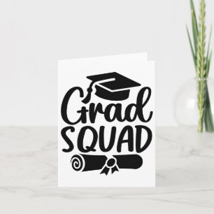 Grad Squad Cl Of 2025 Graduation Card