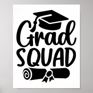 Grad Squad Cl Of 2025 Graduation  Poster