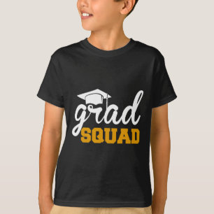 Grad Squad Funny Senior Cl Of 2025 Graduation Fami T-Shirt