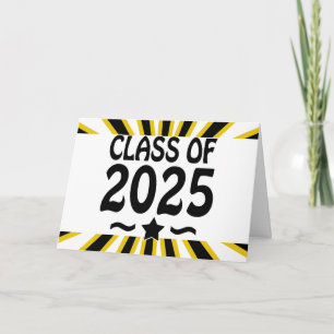 Grad Star Diploma Class of 2025 Card