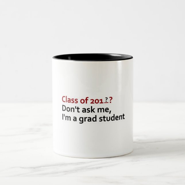 grad student Two-Tone coffee mug (Center)