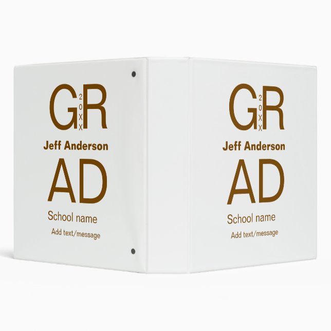 Grad typography modern graduation simple minimal c binder (Background)