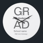 Grad typography modern graduation simple minimal c large clock<br><div class="desc">design</div>
