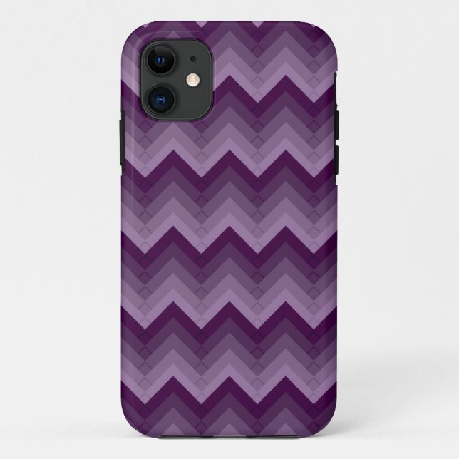 Gradated Purple Chevron Striped iPhone 5 Case Mate (Back)