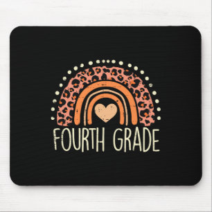 Grade 4th Rainbow First Day Of School Teacher Girl Mouse Pad