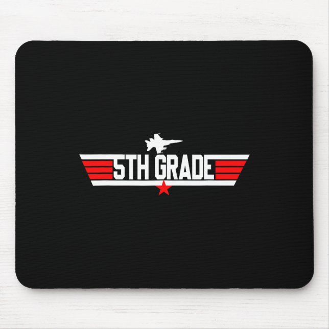 Grade 5th Fifth Grade Back To School First Day Boy Mouse Pad (Front)