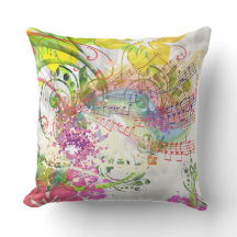 Grade A Cotton Throw Musical Flower Design