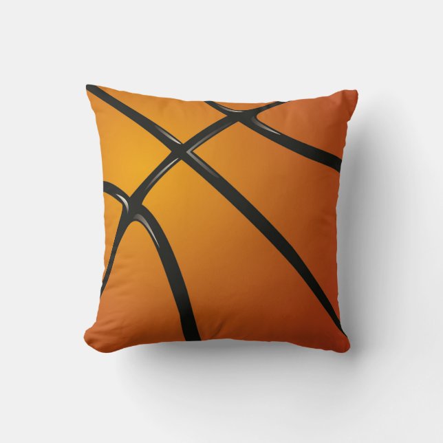 Grade A Cotton Throw Pillow/Basketball Pillow (Front)