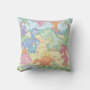 Grade A Cotton Throw Pillow/Cartoon Dinosaurs Throw Pillow