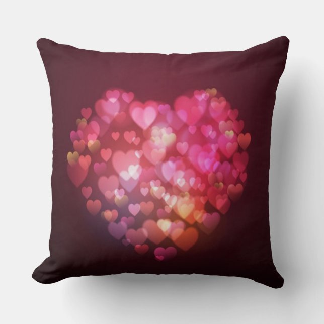 Grade A Cotton Throw Pillow/Heart Pillow (Front)