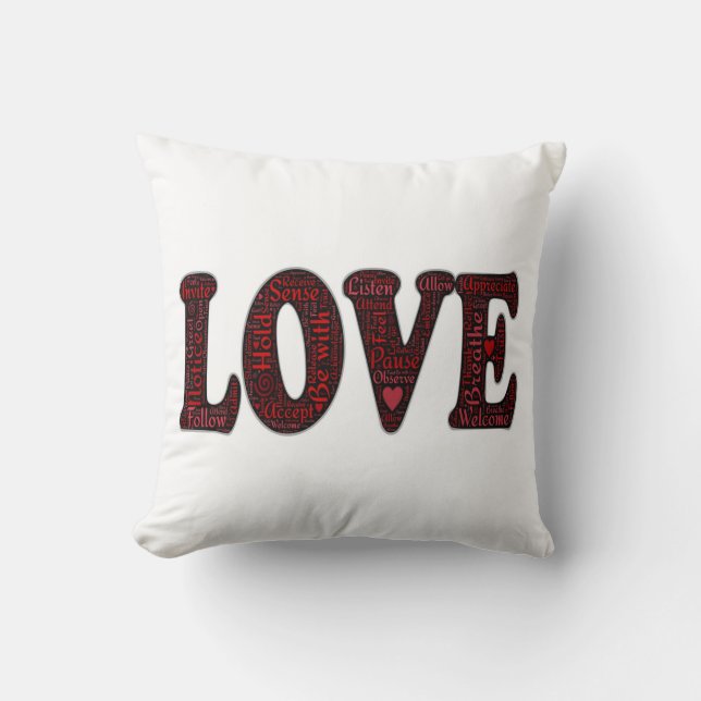 Grade A Cotton Throw Pillow/Love Pillow (Front)