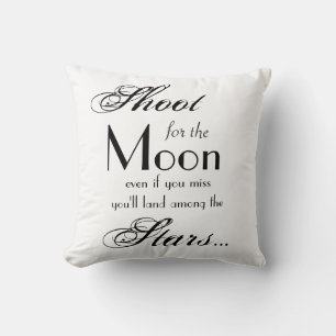 Grade A Cotton Throw Pillow/Shoot for the Moon Pillow