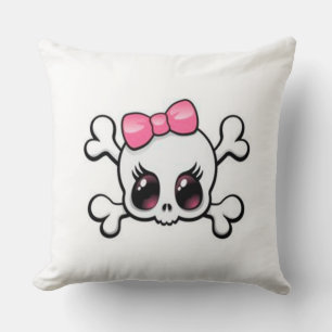Grade A Cotton Throw Pillow/Skull Pillow
