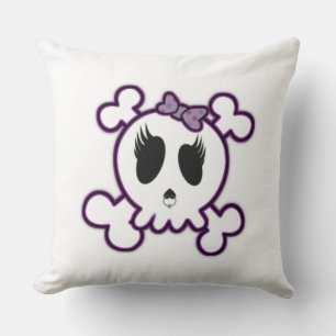 Grade A Cotton Throw Pillow/Skull Pillow