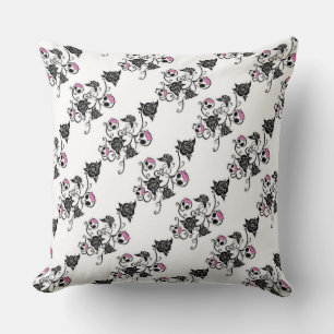 Grade A Cotton Throw Pillow/Skulls Pillow