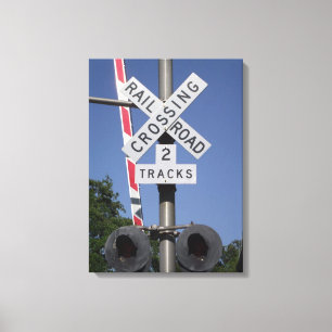 Grade Crossing Canvas Print