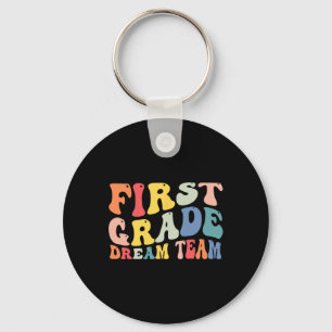Grade Dream Team Teachers Boys Kids Retro Back To  Keychain
