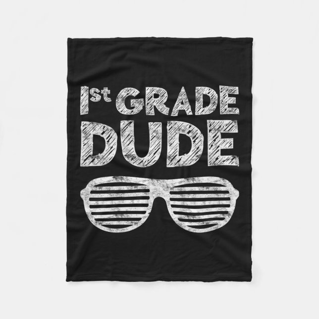 Grade Dudefirst Grade Back To School  Fleece Blanket (Front)
