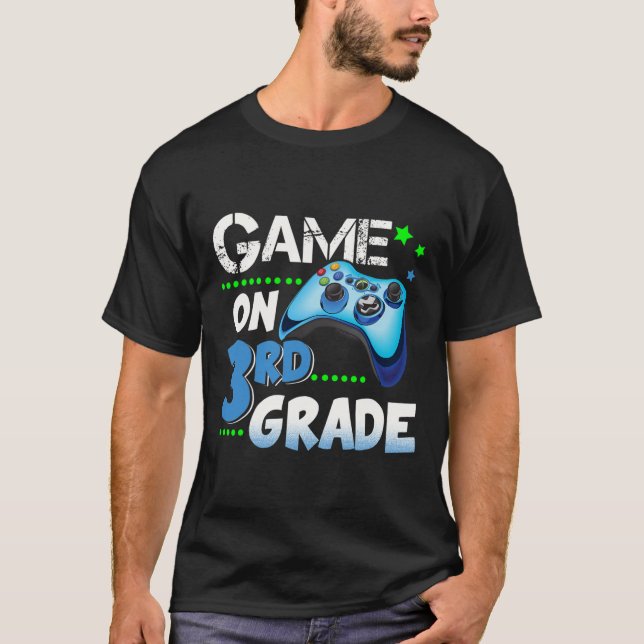 Grade Fun Game On 3rd Grade Gift  T-Shirt (Front)