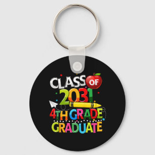 Grade Graduate Cl Of 2031 Last Day Of School Boy G Keychain