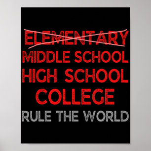 Grade Graduation Funny Elementary School Graduatio Poster