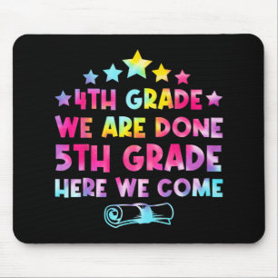 Grade Graduation Tie Dye 5th Grade Here We Come Mouse Pad