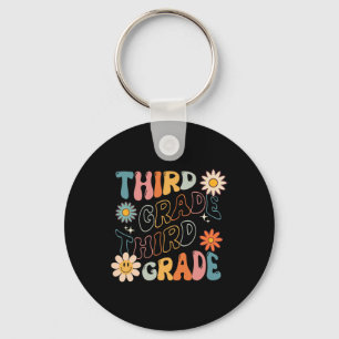 Grade Groovy Back To School Team Teacher Student  Keychain