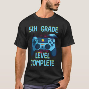 Grade Level Complete Last Day Of School Funny Grad T-Shirt