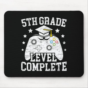 Grade Level Complete Student Graduation Video Game Mouse Pad
