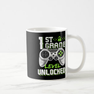 Grade Level Unlocked Gamer First Day Of School Boy Coffee Mug