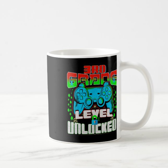 Grade Level Unlocked Video Game Back To School Boy Coffee Mug (Right)