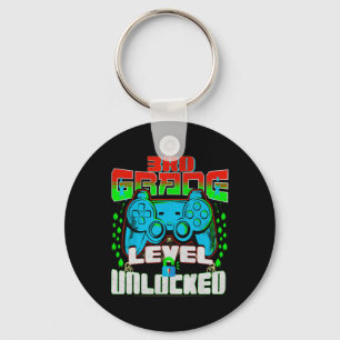 Grade Level Unlocked Video Game Back To School Boy Keychain